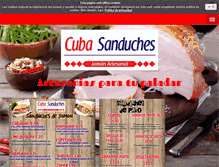 Tablet Screenshot of cubasanduches.com